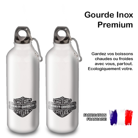 Gourde Alu et Thermos Harley Davidson Logo Silver Gourde Alu et Thermos Harley Davidson Logo Silver