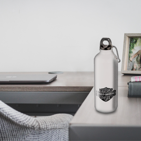 Gourde Alu et Thermos Harley Davidson Logo Silver Gourde Alu et Thermos Harley Davidson Logo Silver