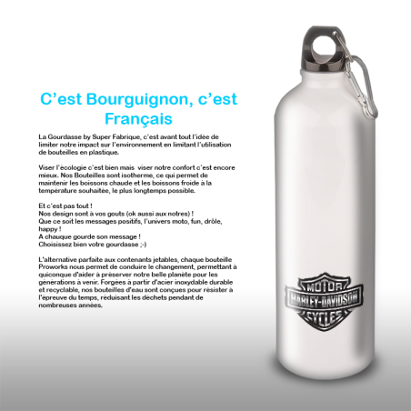 Gourde Alu et Thermos Harley Davidson Logo Silver Gourde Alu et Thermos Harley Davidson Logo Silver