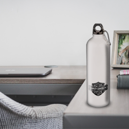 Gourde Alu et Thermos Harley Davidson Logo Silver Gourde Alu et Thermos Harley Davidson Logo Silver