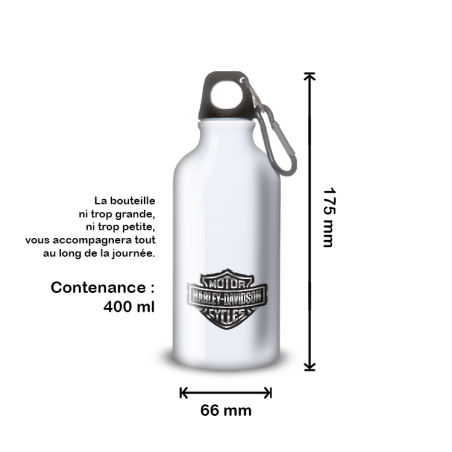 Gourde Alu et Thermos Harley Davidson Logo Silver Gourde Alu et Thermos Harley Davidson Logo Silver