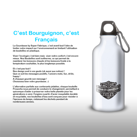 Gourde Alu et Thermos Harley Davidson Logo Silver Gourde Alu et Thermos Harley Davidson Logo Silver