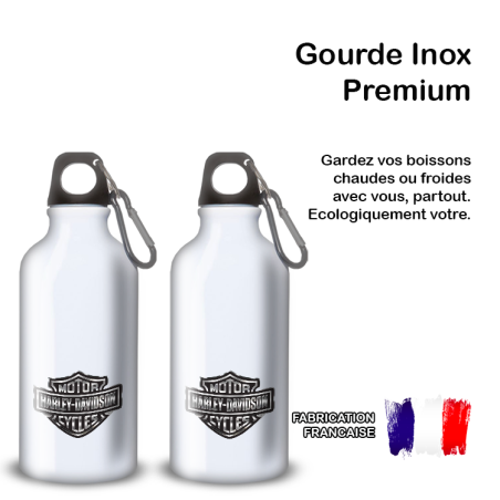 Gourde Alu et Thermos Harley Davidson Logo Silver Gourde Alu et Thermos Harley Davidson Logo Silver