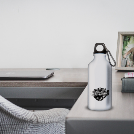 Gourde Alu et Thermos Harley Davidson Logo Silver Gourde Alu et Thermos Harley Davidson Logo Silver