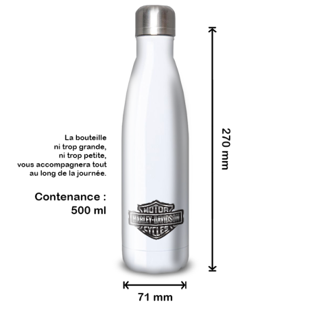 Gourde Alu et Thermos Harley Davidson Logo Silver Gourde Alu et Thermos Harley Davidson Logo Silver