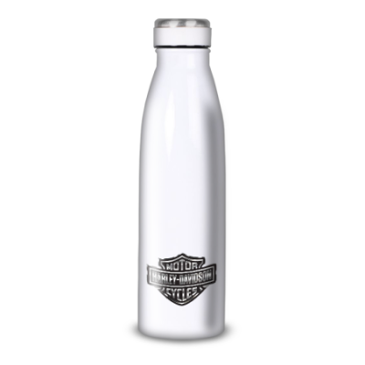 Gourde Alu et Thermos Harley Davidson Logo Silver
