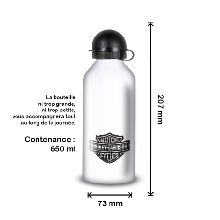 Gourde Alu et Thermos Harley Davidson Logo Silver Gourde Alu et Thermos Harley Davidson Logo Silver