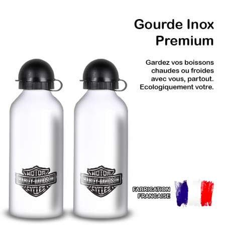Gourde Alu et Thermos Harley Davidson Logo Silver Gourde Alu et Thermos Harley Davidson Logo Silver