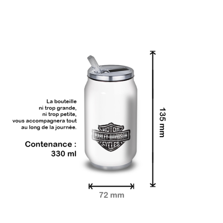 Gourde Alu et Thermos Harley Davidson Logo Silver Gourde Alu et Thermos Harley Davidson Logo Silver