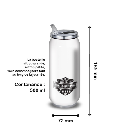 Gourde Alu et Thermos Harley Davidson Logo Silver Gourde Alu et Thermos Harley Davidson Logo Silver