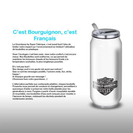 Gourde Alu et Thermos Harley Davidson Logo Silver Gourde Alu et Thermos Harley Davidson Logo Silver