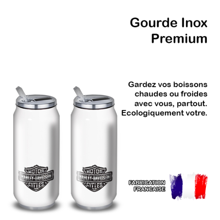 Gourde Alu et Thermos Harley Davidson Logo Silver Gourde Alu et Thermos Harley Davidson Logo Silver