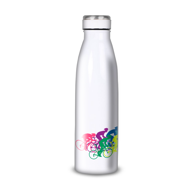 Gourde Alu et Thermos Course Vélo Peloton Gourde Alu et Thermos Course Vélo Peloton