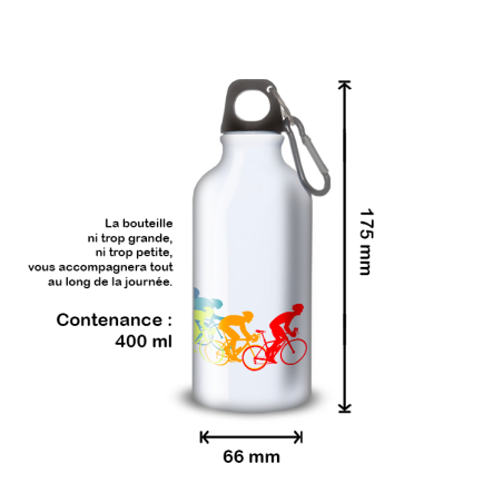 Gourde Alu et Thermos Course Vélo Peloton Gourde Alu et Thermos Course Vélo Peloton