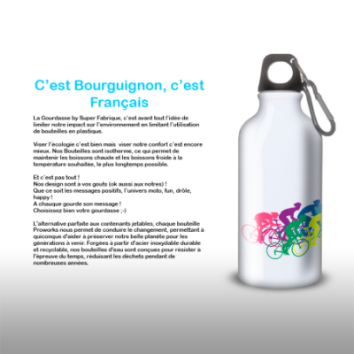 Gourde Alu et Thermos Course VÃ©lo Peloton