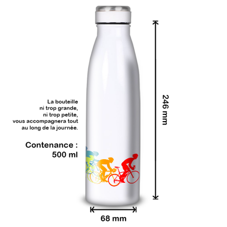 Gourde Alu et Thermos Course Vélo Peloton Gourde Alu et Thermos Course Vélo Peloton
