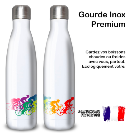 Gourde Alu et Thermos Course Vélo Peloton Gourde Alu et Thermos Course Vélo Peloton