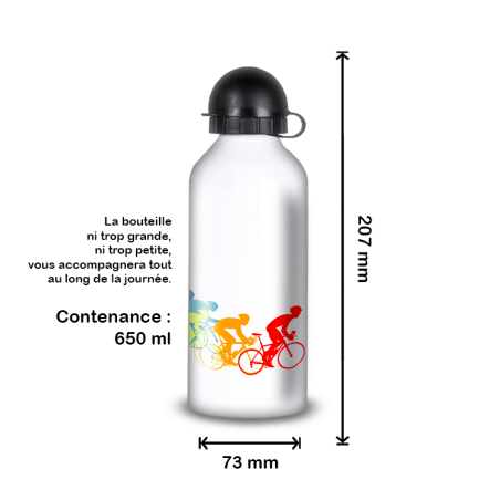 Gourde Alu et Thermos Course Vélo Peloton Gourde Alu et Thermos Course Vélo Peloton