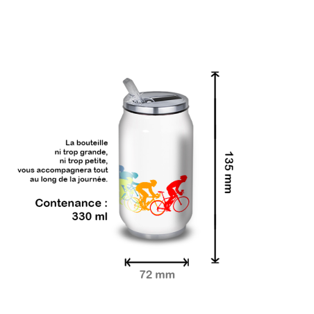 Gourde Alu et Thermos Course Vélo Peloton Gourde Alu et Thermos Course Vélo Peloton