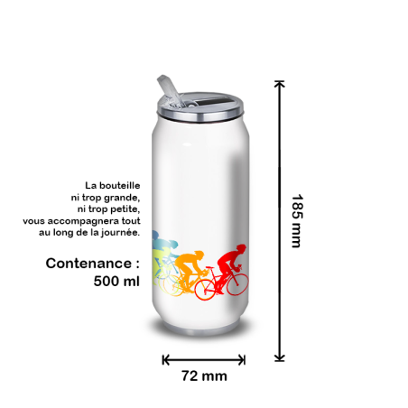 Gourde Alu et Thermos Course Vélo Peloton Gourde Alu et Thermos Course Vélo Peloton