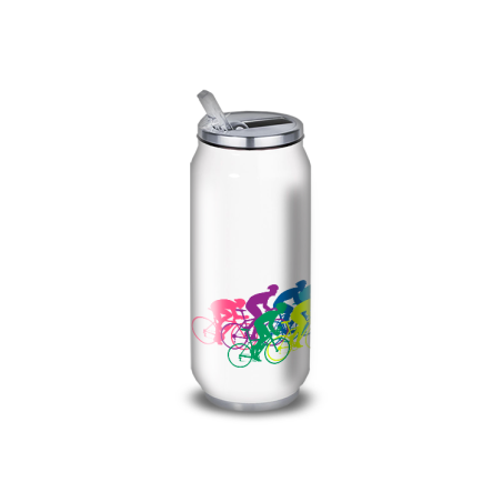 Gourde Alu et Thermos Course Vélo Peloton Gourde Alu et Thermos Course Vélo Peloton