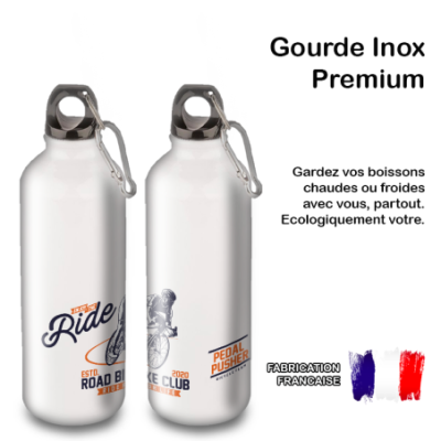 Gourde Alu et Thermos Cyclisme rÃ©tro tour 1900