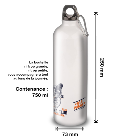 Gourde Alu et Thermos Cyclisme rétro tour 1900 Gourde Alu et Thermos Cyclisme rétro tour 1900