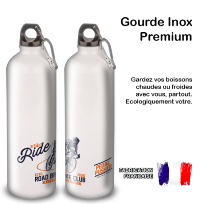 Gourde Alu et Thermos Cyclisme rÃ©tro tour 1900