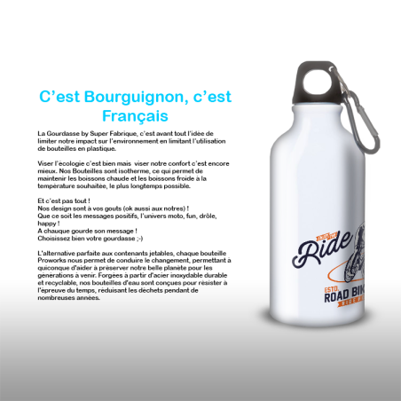 Gourde Alu et Thermos Cyclisme rétro tour 1900 Gourde Alu et Thermos Cyclisme rétro tour 1900