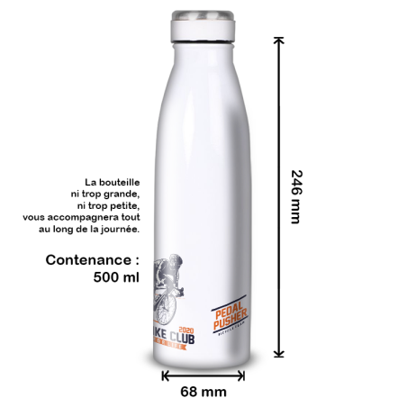 Gourde Alu et Thermos Cyclisme rétro tour 1900 Gourde Alu et Thermos Cyclisme rétro tour 1900