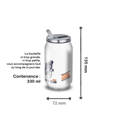 Gourde Alu et Thermos Cyclisme rÃ©tro tour 1900