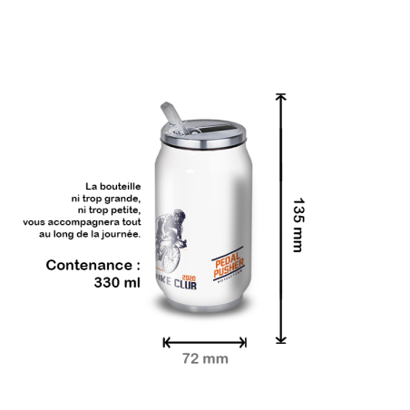 Gourde Alu et Thermos Cyclisme rétro tour 1900 Gourde Alu et Thermos Cyclisme rétro tour 1900