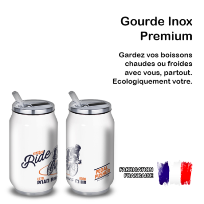 Gourde Alu et Thermos Cyclisme rÃ©tro tour 1900