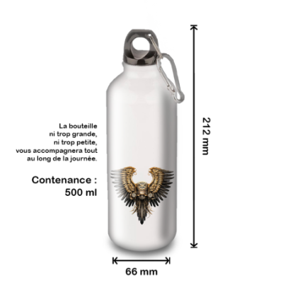 Gourde Alu et Thermos Ailes Moto Vintage