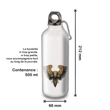 Gourde Alu et Thermos Ailes Moto Vintage