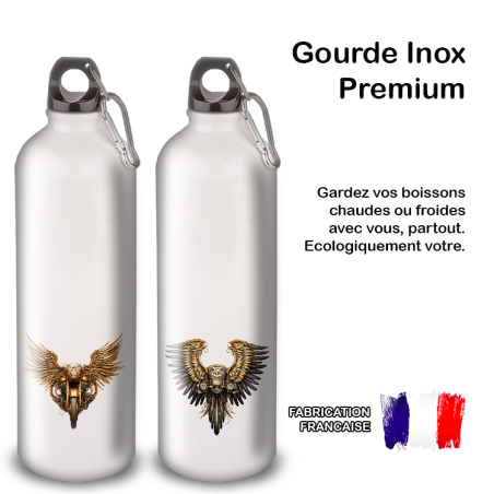 Gourde Alu et Thermos Ailes Moto Vintage Gourde Alu et Thermos Ailes Moto Vintage