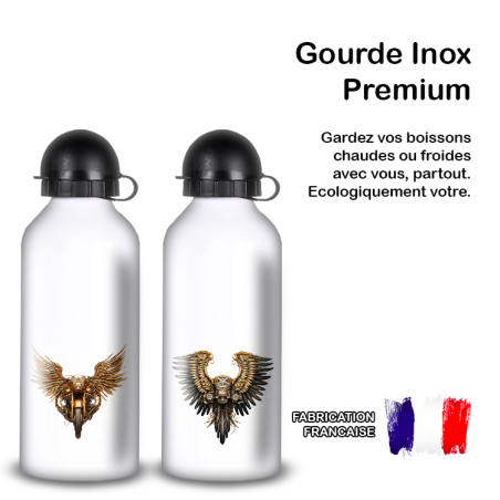 Gourde Alu et Thermos Ailes Moto Vintage Gourde Alu et Thermos Ailes Moto Vintage