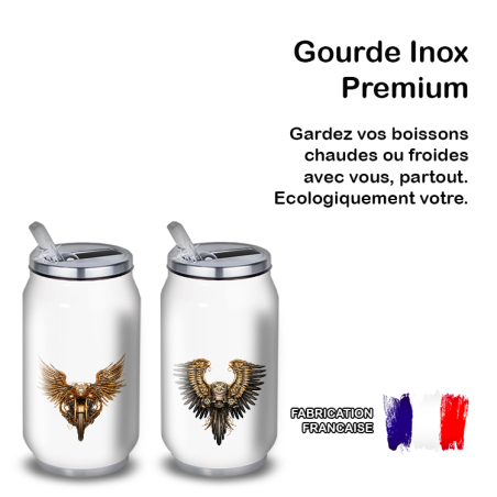 Gourde Alu et Thermos Ailes Moto Vintage Gourde Alu et Thermos Ailes Moto Vintage