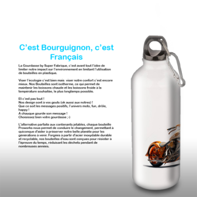 Gourde Alu et Thermos Moto Vintage Harley