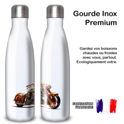 Gourde Alu et Thermos Moto Vintage Harley