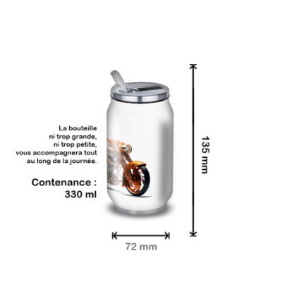 Gourde Alu et Thermos Moto Vintage Harley