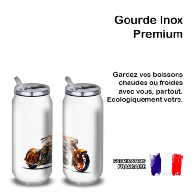Gourde Alu et Thermos Moto Vintage Harley