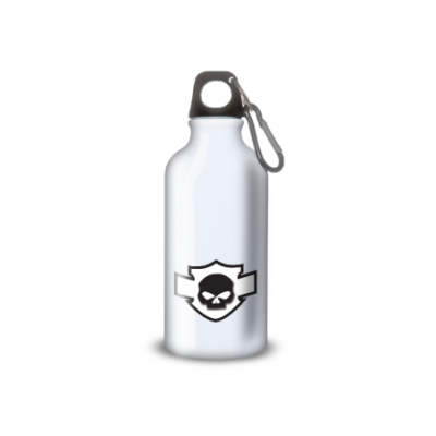 Gourde Alu et Thermos Harley Davidson Skull Blanc