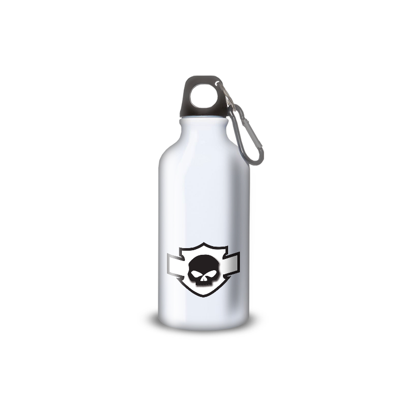 Gourde Alu et Thermos Harley Davidson Skull Blanc Gourde Alu et Thermos Harley Davidson Skull Blanc