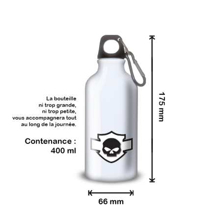 Gourde Alu et Thermos Harley Davidson Skull Blanc Gourde Alu et Thermos Harley Davidson Skull Blanc