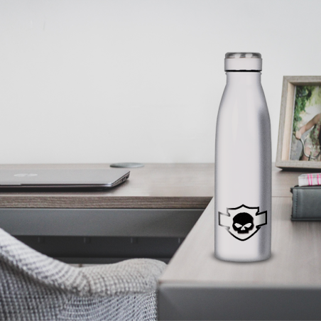 Gourde Alu et Thermos Harley Davidson Skull Blanc Gourde Alu et Thermos Harley Davidson Skull Blanc