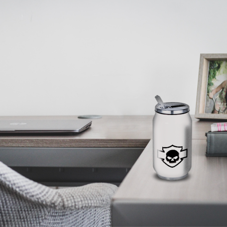 Gourde Alu et Thermos Harley Davidson Skull Blanc Gourde Alu et Thermos Harley Davidson Skull Blanc