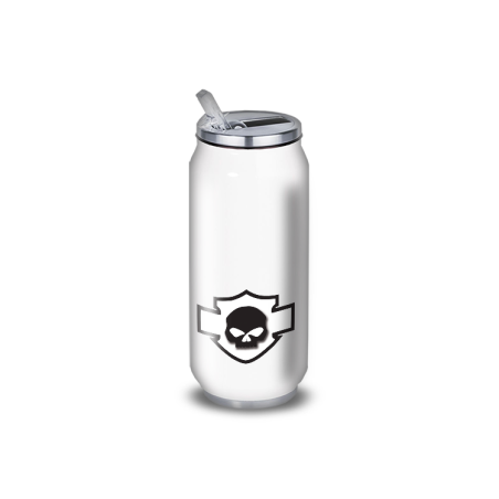 Gourde Alu et Thermos Harley Davidson Skull Blanc Gourde Alu et Thermos Harley Davidson Skull Blanc