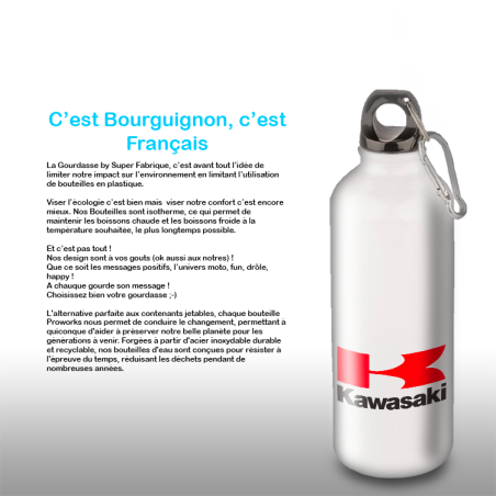 Gourde Alu et Thermos Kawasaki Gourde Alu et Thermos Kawasaki