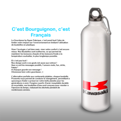 Gourde Alu et Thermos Kawasaki
